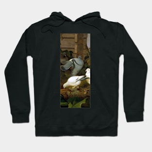 Pigeons by Ferdinand von Wright Hoodie